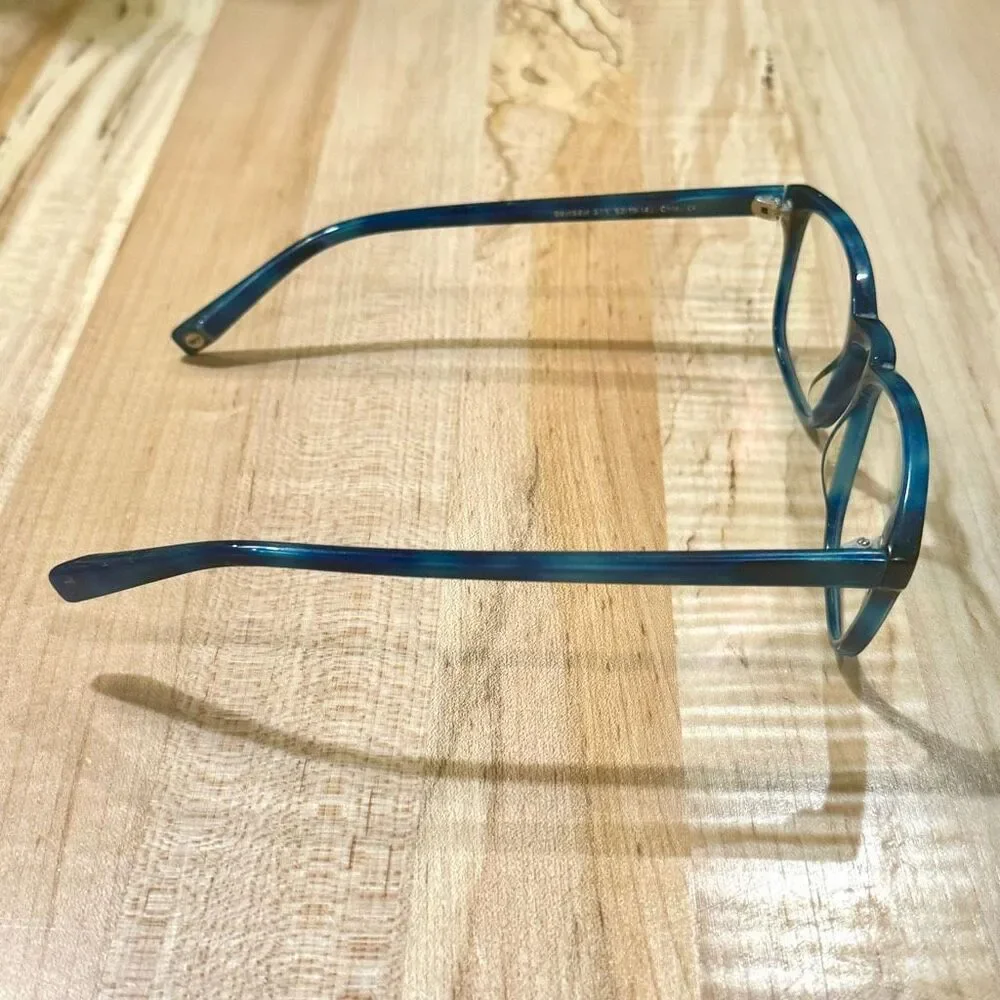 Warby Parker Benson Eyeglasses. Blue.
